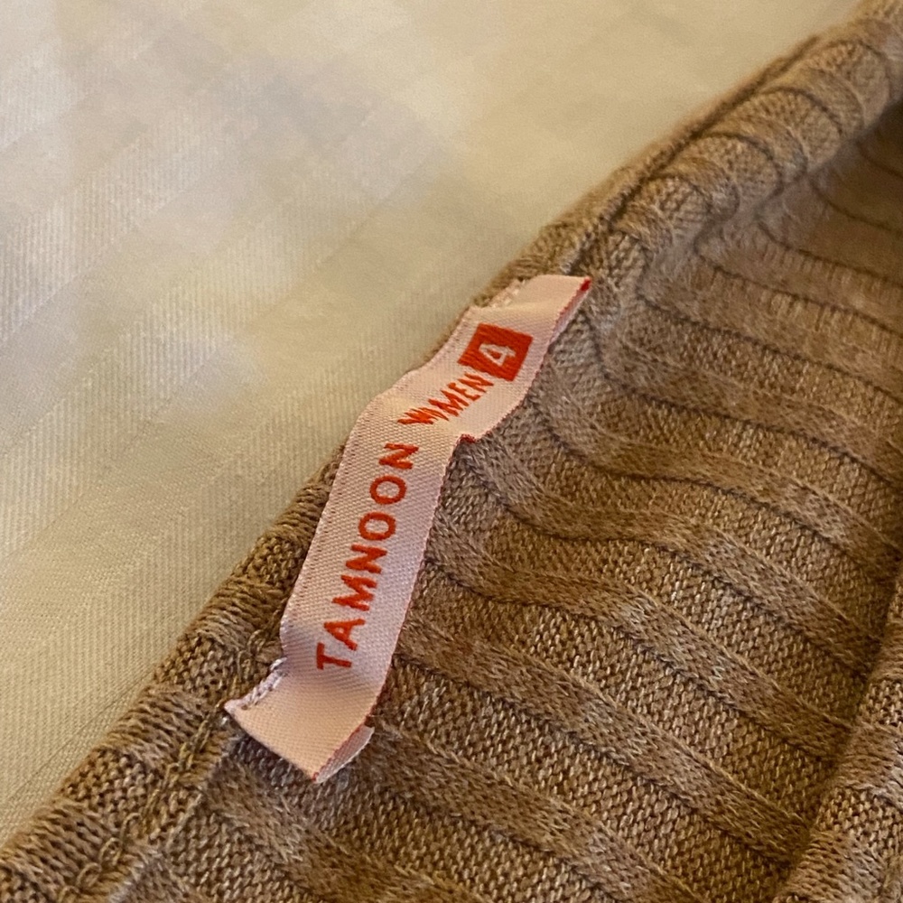 Tamnoon- Womens Long Sleave Tan Shirt Size 4